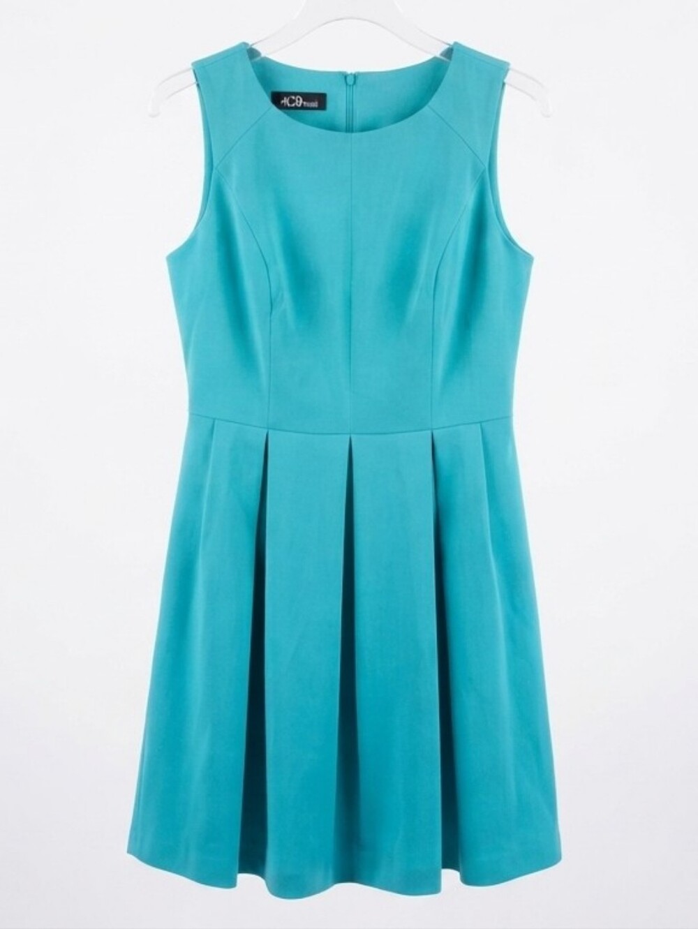 AGB Dress Women's Teal Sleeveless A-Line Pleated Dress Size 12